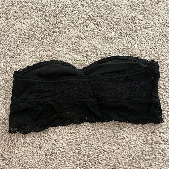 Aerie Black Lace Bandeau Top - Small - Picture 3 of 4